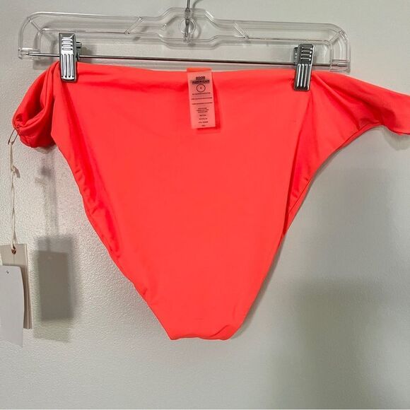 NWT New Good American Netter Cheeky Bottom Hot Coral Neon 6 (3XL) Very Bright - Picture 2 of 10